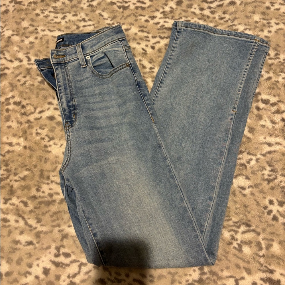 Fashion Nova Light Blue Flare Jeans